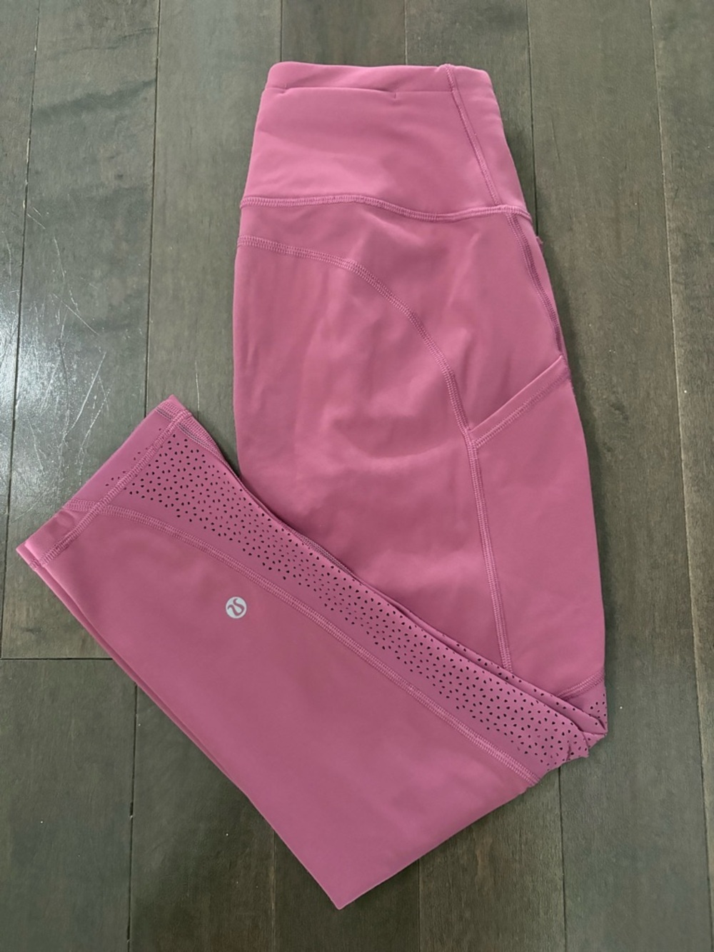 Lululemon Ready To Race Crop 21” Moss Rose Size 4